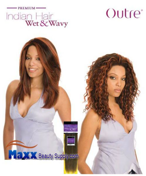 Outre Premium Indian Hair Weave Wet & Wavy Human Hair - Loose Curl 12"